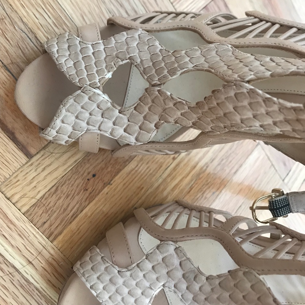 Alexandre Birman Nude Python Loretta Cage Sandal … - image 6